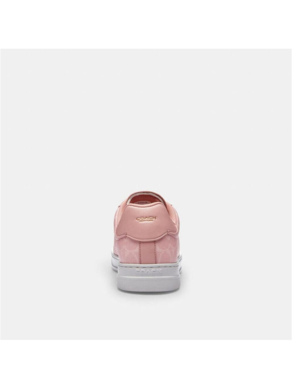 NEW Coach Pink Signature Canvas Leather Sneakers Size 6.5 (37) CBT39 NIB - Picture 6 of 8